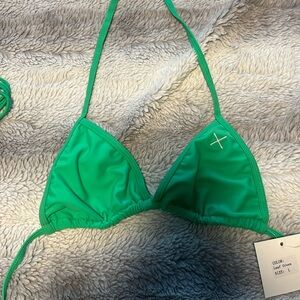 Boutine LA Lime green bikini set size L NWT